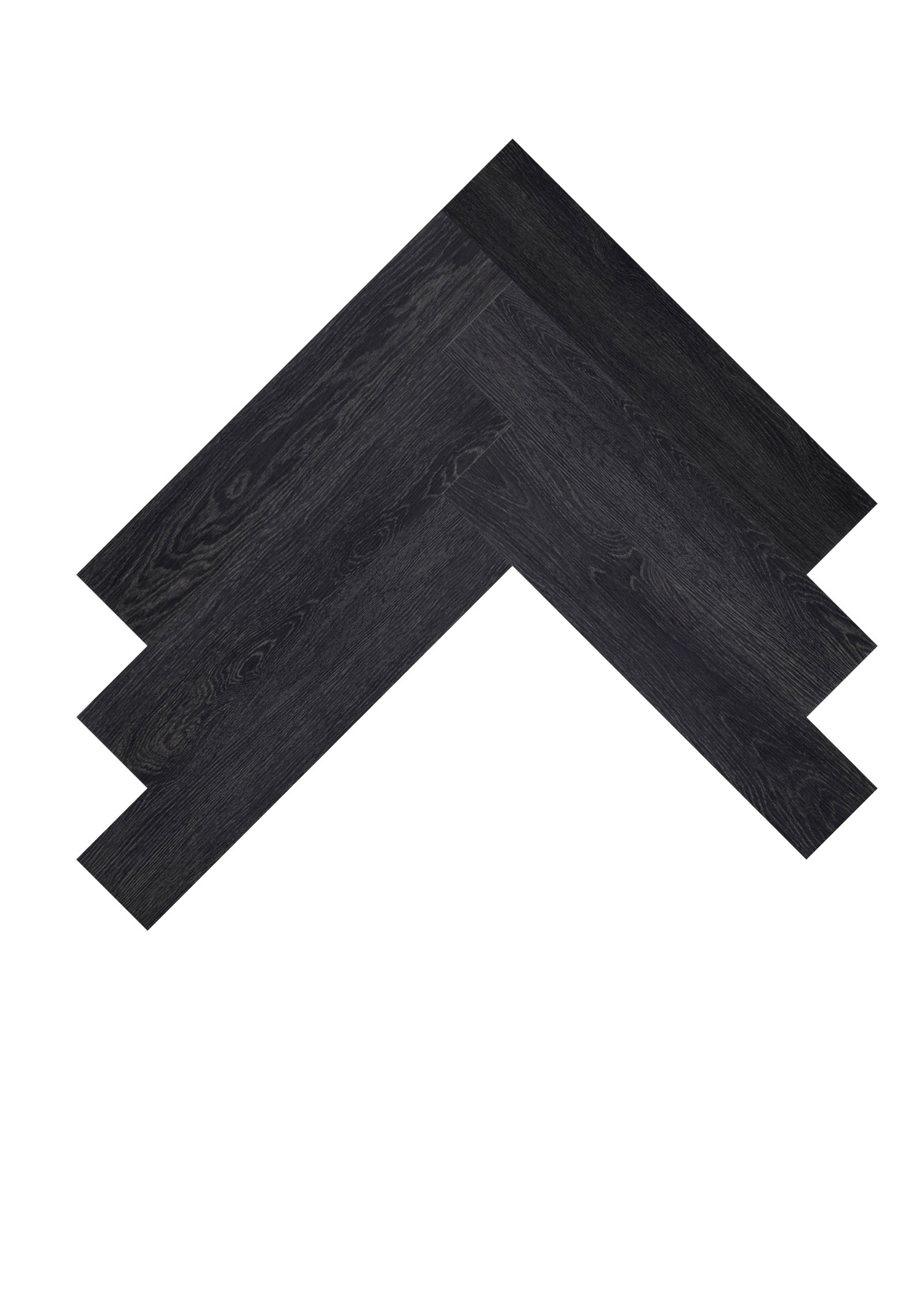 The Art of Living Select visgraat - Plak PVC - Black